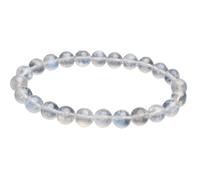 Natural Blue Moonstone Crystal Beaded Bracelet for Men and Women - Stylish Quartz Jewelry for Positive Energy, Yoga, Meditation, and Trendy Gifts