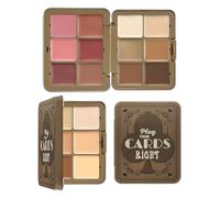 Natural Blusher Palette - Blush and Concealer Set, 12 Colors Red Face Contour Long Lasting Makeup | Ideal Cosmetic Palette for Women, Party, Wedding, Travel, U