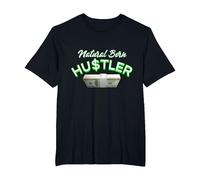 Natural Born Hustler T-Shirt, Men's Big and Tall, Black, 5X Tall