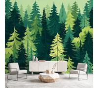 Natural Botanical Mural Wallpaper, Forest Tree Wall Murals for Children Nursery Bedrooms Living Room Wall Mural Art Decor 400 x 280 cm(W x H) Wall Decoration Paper