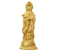 Natural Boxwood Hand Carved North Sea Mazu Goddess Statue(Ruyi 2#)