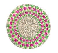 Natural Braided Placemat | 20 cm Boho Seagrass Round Braided Place Mat | Decorative Place Mat | For Decorating the Dining Table in Your Own for Kitchen Party Wedding and