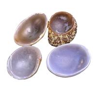 Natural Brazilian Agate Bowl, Handcrafted Crystal Bowl for Home Decor and Energy Healing 4PCS