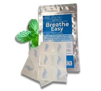 Natural Breathe Easy Patches, Drug-Free Relief for Nasal Congestion and Coughs, Long-Lasting Menthol & Eucalyptus, Vegan, Waterproof, Hypoallergenic, Made in UK, 15 Days’ Supply