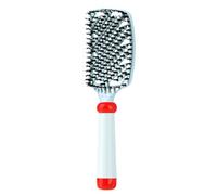 Natural Bristle Brush, Portable Comb, Back Straightening Hair Brush | For Stylized Carding Curls Brushed Travel Salon Hairdressing Home Bedroom Women