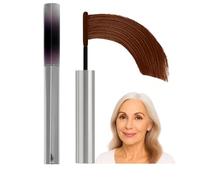 Natural Brown Eyebrow Mascara with Metal Wand for Precise Application - Smudge-Proof Waterproof Formula for Sparse Brows and Light Hair, Enhancing Definition and Colour for Daily Makeup