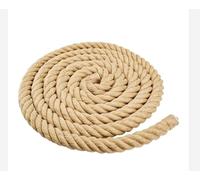 Natural Brown Jute Rope Hessian Braided Twisted Rustic Shabby Burlap Cord Decking Boating DIY Garden (10, 4 mm)