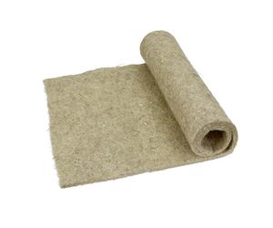 Natural Brown Rabbit Bedding Mat, Soft Animal Floor Covering, 40x100x1 cm
