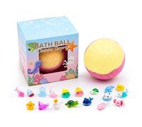 Natural Bubble Bath Balls - Colorful Fizzy Bombs, Hidden Fun Surprise Inside, Spa Bath Experience, Safe Gentle Skin Design, A Random Marine Animal, Family Holiday Birthday Thanksgiving Use