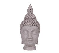 Natural Buddha Head Sculpture - Zen Home Decor, Asian Buddhist Figurine for Meditation, Elegant Statue for Spiritual Wellness and Tranquility