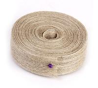 Natural Burlap Hessian Ribbon Fishing Line Pattern for Wedding Party Decoration, 2.5cm Widths (10m)