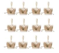 Natural Burlap Miniature Gift Bag for Wedding Birthday 12cm Treat Packaging Accessories Candy Pouches Bags Wedding Favor, B3, One Size