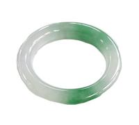 Natural Burmese Jadeite Bangle Bracelet for Women,Translucent Green Jade Band