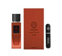 Natural By The Woods Collection Flame Eau De Parfum 100ml + 5ml Travel Spray - Long Lasting Unisex Amber Woody Perfume