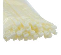 Natural cable Ties 450mm x 9mm Nylon 66 UL Approved [100 Pack]