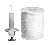 Natural Candle Wicks - 61 Meters Cotton Wick Roll, Soy Wax Coated Cord | Environment-Friendly Low Smokee Braidedd Thread for Candle Making Diy Craft Supply Home Decor Long Lasting Handmade Projects
