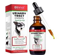 Natural Canine Urinary Support Supplement, 60ml / 2 Fl Oz | With Cranberry Extract | For Bladder & Kidney Health