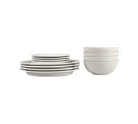 Natural Canvas 12 Piece Dinner Set -