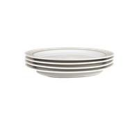 Natural Canvas Dinner Plates - Set Of 4 -