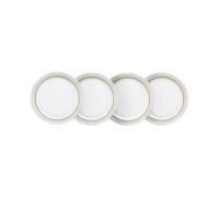 Natural Canvas Small Plates - Set Of 4 -