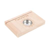 Natural Card of the Day Tarot Card Stand Tealight Holder - Handcrafted Wooden Stand for Tarot Cards and Tealights, Rustic Home Decor, Gift for Tarot Enthusiasts and Meditation Spaces