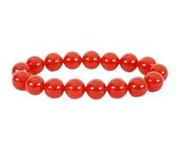 Natural Carnelian Bracelet 10mm Bead Crystal Gemstone Minerals Harmony Love Stacking Bracelet For Men & Women