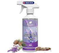 Natural Carpet Moth Killer Cedar & Lavender Treatment For Larvae Cockroaches Silverfish Spiders Ants Bed Bugs Lice Ticks Fleas Made in the UK