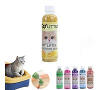 Natural Cat Litter Deodorizing beads | Plant-Based Odor Eliminator for Litter Boxes | Low Dust & Safe for Cats, Kittens | Sawdust Formula Freshness (250ml) (Lemon Fragrance)