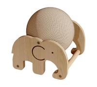 Natural Cat Scratcher - Indoor Activity Ball, Interactive Non-Slip Toy | Pet Furniture Element,Interesting Exercise , for Young and Adult Cats, Use adec