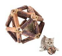 Natural Cat Toys Silvervine - Catnip Chew Sticks, Teeth Cleaning Tooth Care Bite Toy, Indoor Kitty Boredom Relief | Organic Gall Fruit Cat toys Teething Twigs Pack For Stress Reduction
