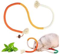 Natural Catnip Chew Rope for Cats - Pack of 3 (27 Inches Each) |Cat Teeth Cleaning Chewing Toy Rope | Interactive Cat Toys for Indoor Cats & Kittens | Stress Relief, Dental Health & Enrichment Play