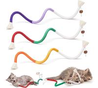 Natural Catnip Chew Rope for Cats - Pack of 3 (27 Inches Each) |Cat Teeth Cleaning Chewing Toy Rope | Interactive Cat Toys for Indoor Cats & Kittens | Stress Relief, Dental Health & Enrichment Play