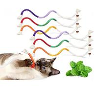 Natural Catnip Chew Rope for Cats - Pack of 6, 27.5 Inches Each, Includes Refillable Catnip Pouch, Interactive Cat Toys for Indoor Cats & Kittens | Stress Relief, Dental Health & Enrichment Play