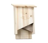 Natural Cedar Bat House, Outdoor Bat House, Durable Garden House, Eco Friendly Control Shelter for Balcony, Garden, Tree, Animated Habitat
