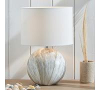 Pacific Viejo Grey Stone Effect Ceramic Table Lamp, Multi