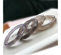 Natural Chalcedony Women's HandCarved Emerald Bangles Lady Knot Jade with to My Girlfriend (Gem Color : 5758mm)