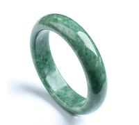 Natural Chinese Deep Turquoise Hand-Carved Wide bar Jade Bracelet Fashion Boutique Jewelry Women's Bracelets Popular Gifts (Gem Color : 62-64mm)