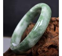 Natural Chinese Green Jade Bracelet Bangle For Women Hand Carved Emerald Bangles Lady Jewelry Party Gifts (Gem Color : 62-63mm)