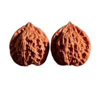 Natural Chinese Wenwan Walnuts, Traditional Baoding Stress Balls, Hand Fidget Toy for Relaxation, Collectible Walnut Gift for Fathers, Elders & Collectors (Natural B, 1.5")