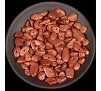 Natural Chips Gravel Stone Irregular Green Fluorite Amethysts Garnet Beads for Jewelry Making DIY Bracelet Necklace Accessories-Gold Color Sand-5-8mm 16inches