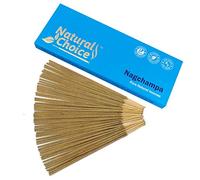 Natural Choice Nagchampa Incense Sticks 100 Grams, Low Smoke Traditional Incense Sticks Made from Scratch, Never Dipped