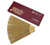 Natural Choice Passion Incense Sticks 100 Grams, Low Smoke Traditional Incense Sticks Made from Scratch, Never Dipped