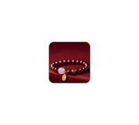 Natural Cinnabar Bracelet Feng Shui Amulet Bracelet Prosperity Natural Cinnabar Purple Cinnabar Red Cinnabar Engraved Symbols Reiki Healing Chakra Meditation Attract Lucky, 10MM