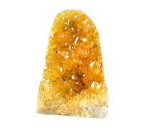 Natural Citrine Crystal Cluster - Genuine Raw Citrine Stone for Home