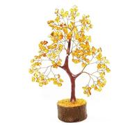 Natural Citrine Tree Crystal Tree Citrine Money Tree Gem Tree Gemstone Tree Bonsai Money Tree, Reiki Crystal tree gemstone tree seven chakra home decor feng shui spiritual gift for her gift for him