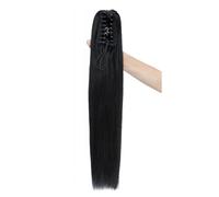 Natural Claw Clip Ponytail Extension Straight Human Hair Clip In Pony Tails Hair Extensions Perfect Looking(26inches)