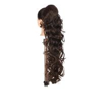 Natural Claw Clip Ponytail Long Curly Wavy Pony Tails Hair Extensions Synthetic Horse Tail Hairpiece Perfect Looking(4)