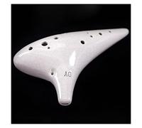 Natural Clay Smoked Burn 12 Holes Ocarina Alto G Ocarina Good Sound ocarina instrument (1)
