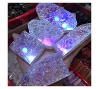 Natural Clear Crystal Popcorn Freeform Ornaments Electroplate Magic Rainbow Angel Aura Under Light Reiki Charm Cute Room Design Decoration ZoCzkgzd (Size : 1kg in Bulk)