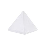 Natural Clear Quartz Pyramid Healing Crystal Stone, 1.6x1.6" (4x4cm) Healing Chakra Stone, Authentic Crystals Pyramid for Meditation, Reiki, Chakra Balancing and Crystal Pyramids Grid